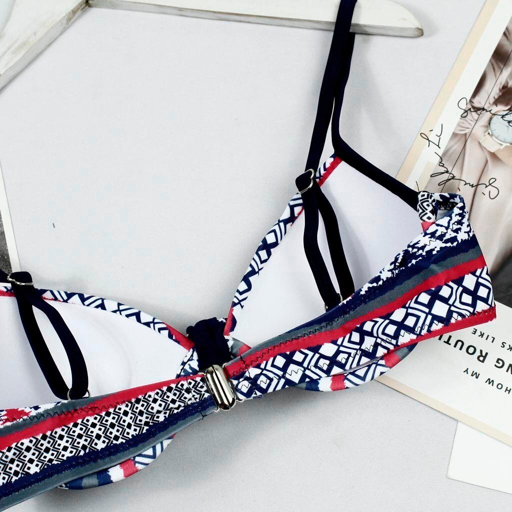 Women Sexy Bikini Sets Triangle Print Fashion Swimwear