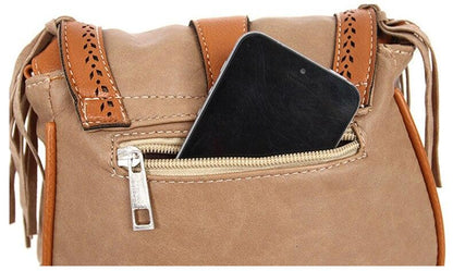 Womens' Pouch Tassel Shoulder Bag Vintage Handbag Crossbody Bags For Women Large Capacity Messenger Bags
