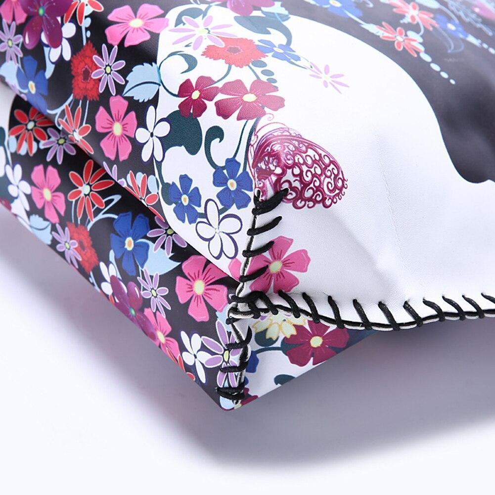 Vintage Women Mandala Flower Shopping Bag Large Capacity Pouch Tote With Handle