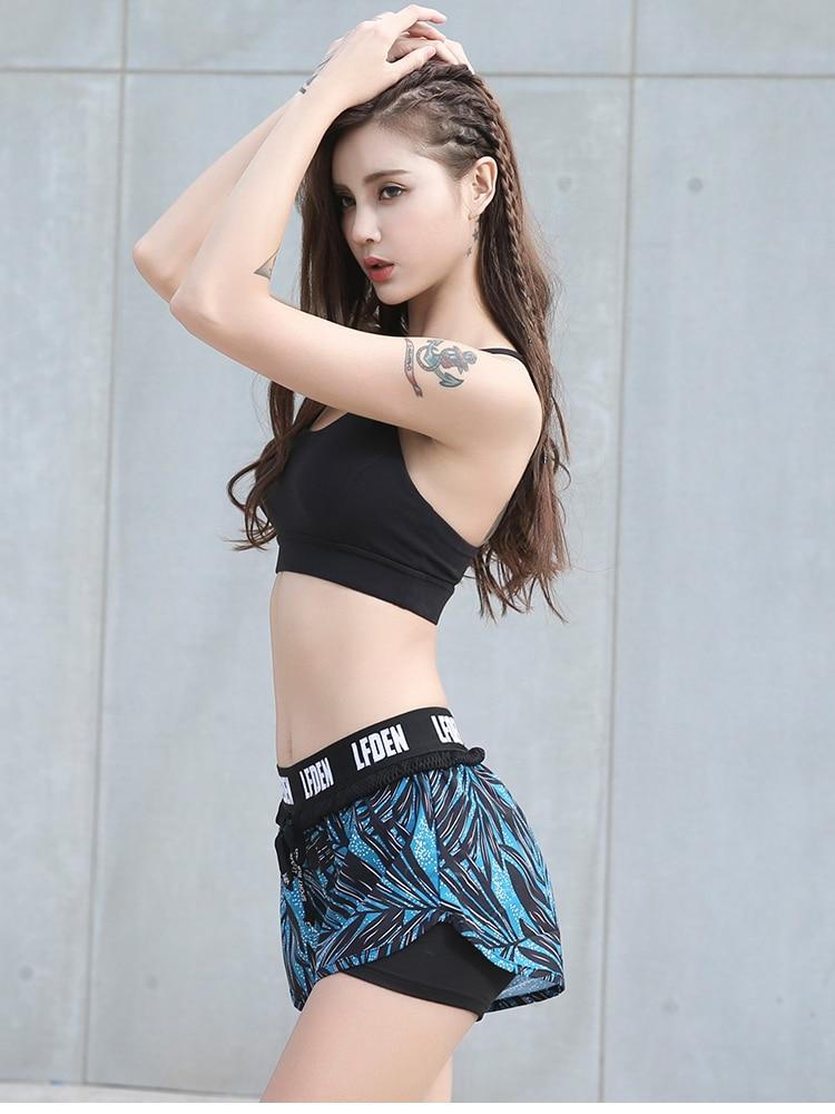 2In1 Running Shorts Women Breathable Outdoor Fitness Sports Short Training Exercise Jogging Yoga Shorts Sportswear