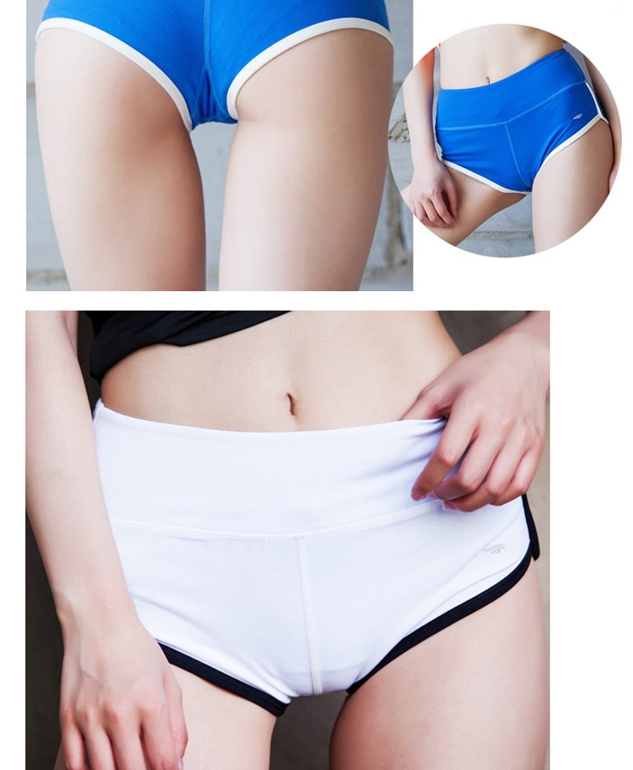Besgo Sexy Exercise Shorts Women Slim Mini Length Fold-Over Waistband Pilates Running Yoga Shorts Push Up Sports Clothing