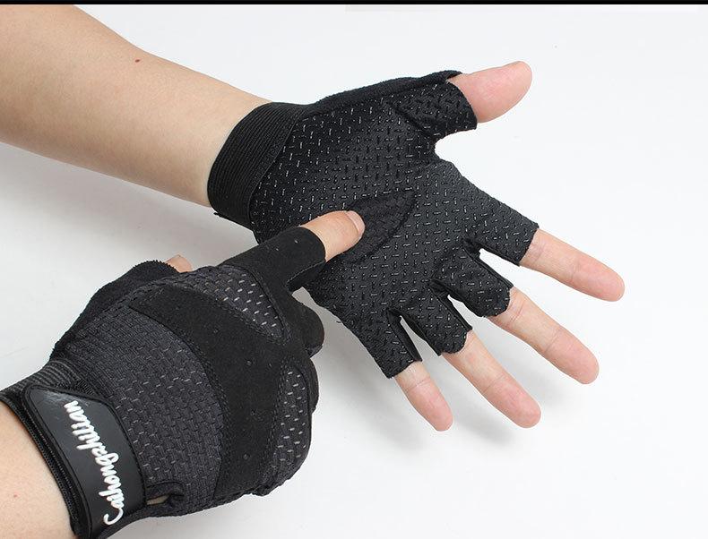 Summer Sports Fitness Gloves Women Gym Bodybuilding Weightlifting Dumbbells Yoga Training Sport Equipment Breathable Non-Slip
