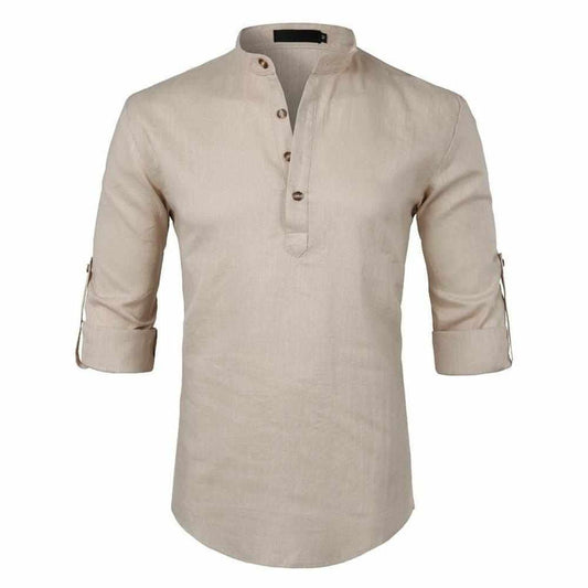 Saint Morris Linen Roll-Up Shirt