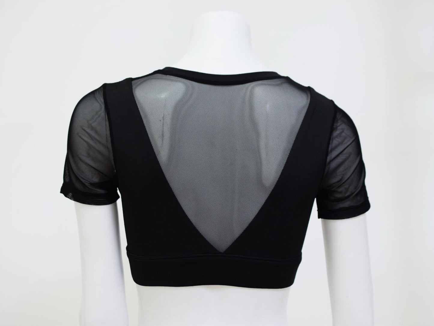 New Arrival Women Mesh Patchwork Yoga Shirt Hollow Out Short Sleeve Fitness Gym Sportswear Clothing Summer Sexy Crop Top