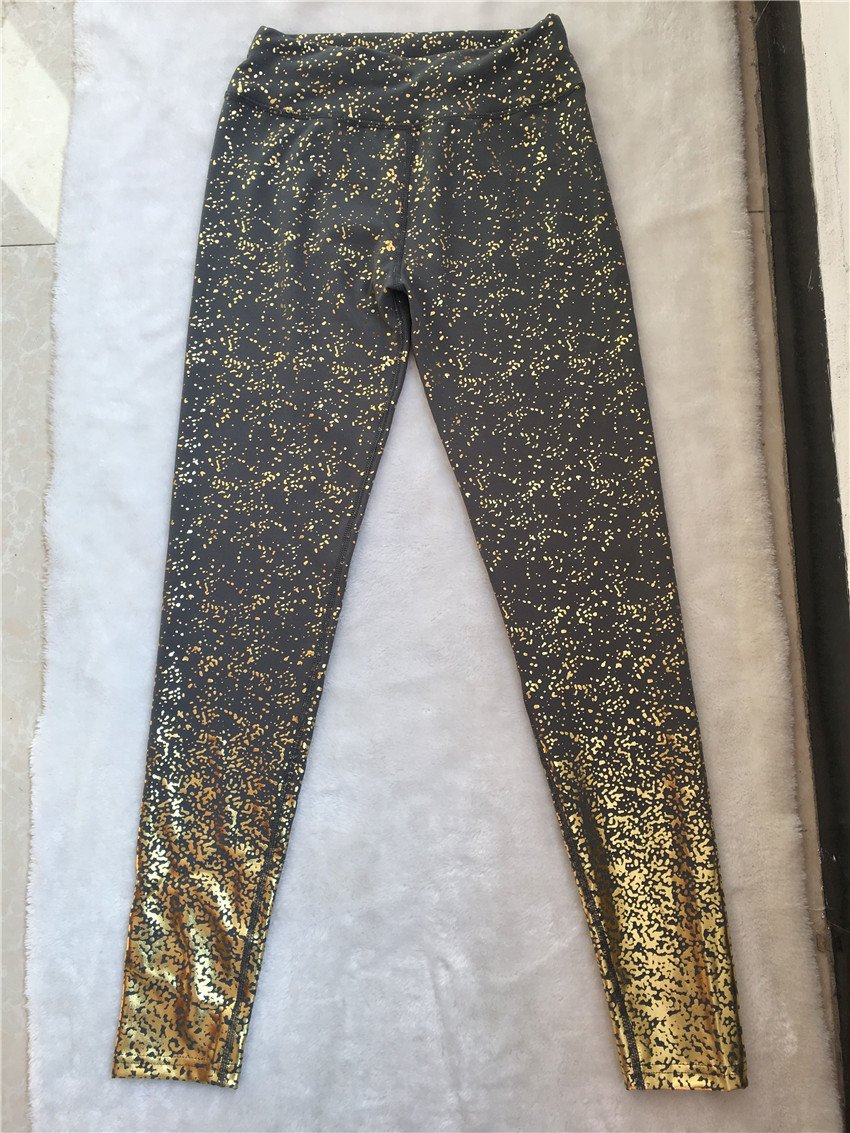 Pad Hot Stamping Two Piece Suit Women Patchwork Yoga Set Sport Fitness Women Pants Leggings Push Up Yoga Pants Summer Sportswear