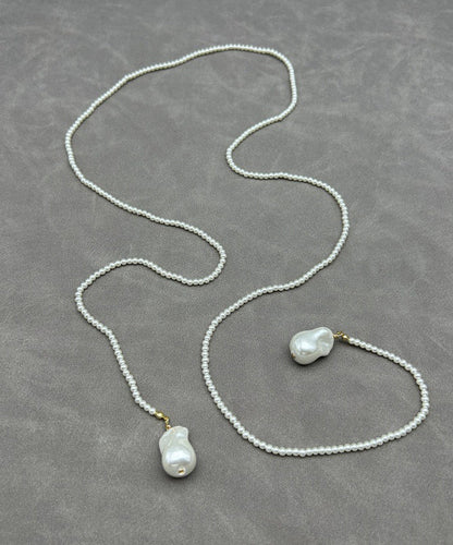 Handmade Green Alloy Crystal Pearl Beading Graduated Bead Necklace
