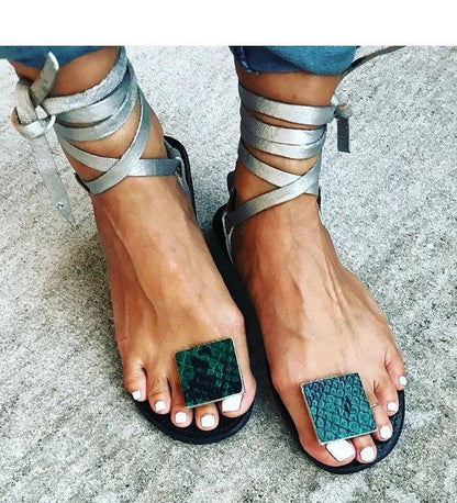 Nude Straps Rome Sandals Women Flat Sandals  Women'S Shoes