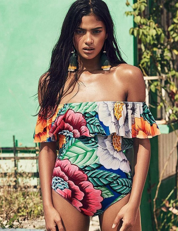 Donna Off-Shoulder Monokini