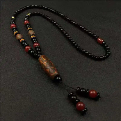 Healing Jewelry Natural Tibetan Dzi Agates Pendant Necklace Nine Eyes Guanyin Ruyi Dragon Agat Stone Necklace For Women Men