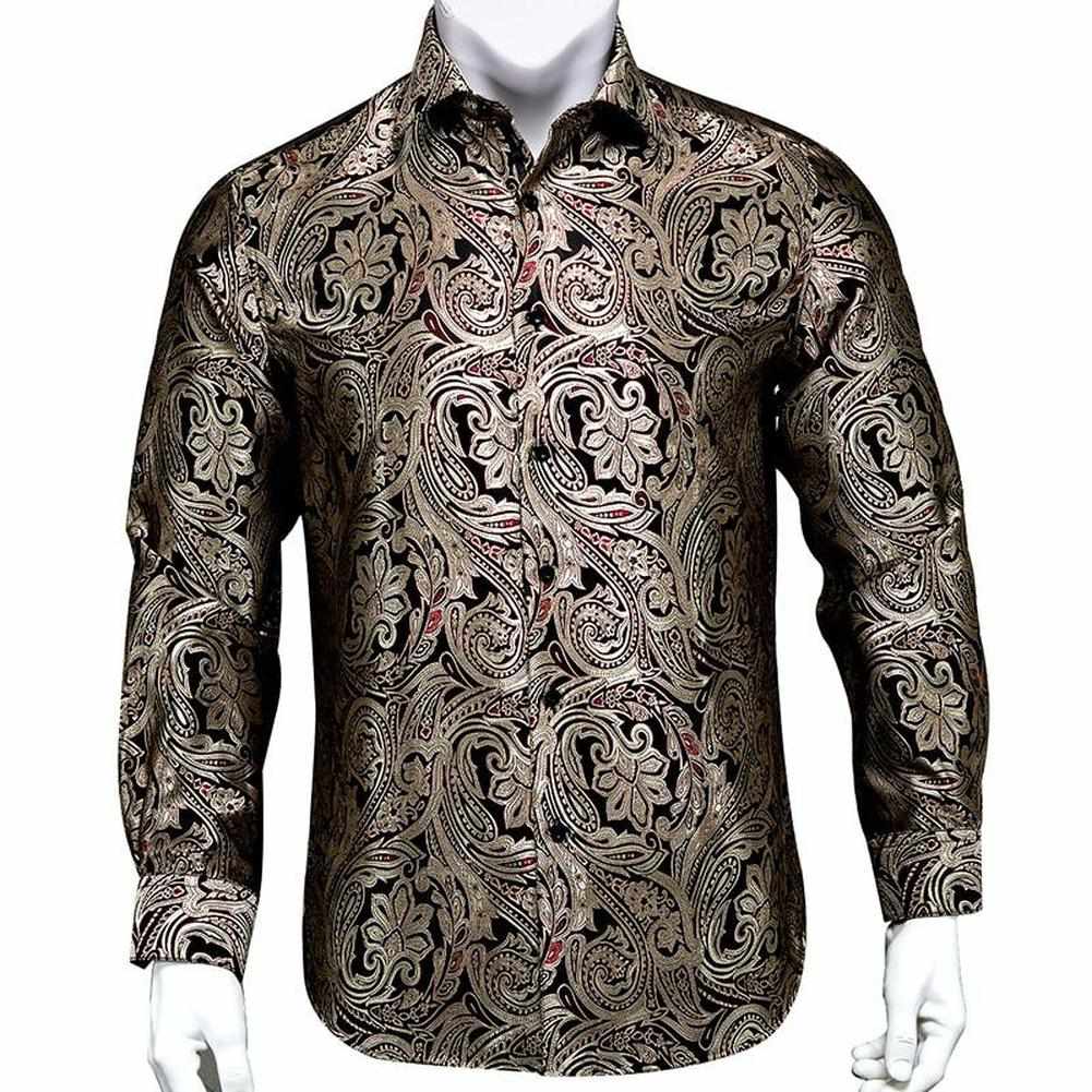 Saint Morris Paisley Silk Shirt