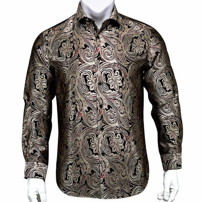 Saint Morris Paisley Silk Shirt