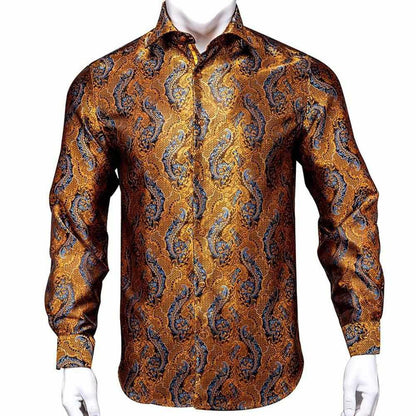 Saint Morris Paisley Silk Shirt