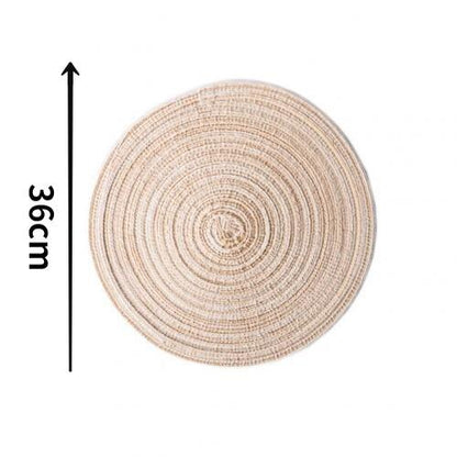 Home Creative Cotton Braid Coaster Handmade Macrame Cup Cushion Bohemia Style Non-Slip Cup Mat