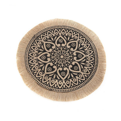 Home Creative Cotton Braid Coaster Handmade Macrame Cup Cushion Bohemia Style Non-Slip Cup Mat