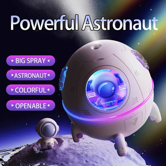 Home Portable Office Desktop Usb Astronaut Space Capsule Air Humidifier Diffuser 220Ml With Colorful Led Light Christmas Gift