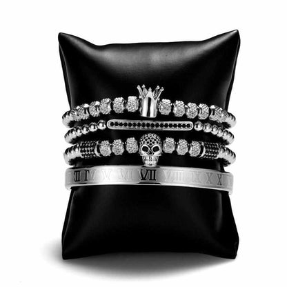 North Royal Stainless Steel Crown Bracelet
