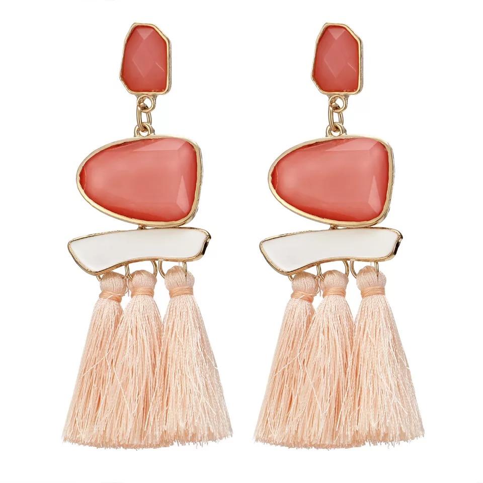 Trend Boho Vintage Statement Jewelry Ethnic Fringe Earrings Pendientes Mujer Moda Long Tassel Earring For Xmas Party
