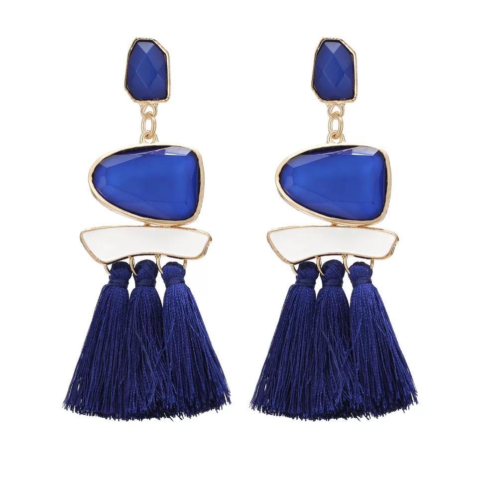Trend Boho Vintage Statement Jewelry Ethnic Fringe Earrings Pendientes Mujer Moda Long Tassel Earring For Xmas Party