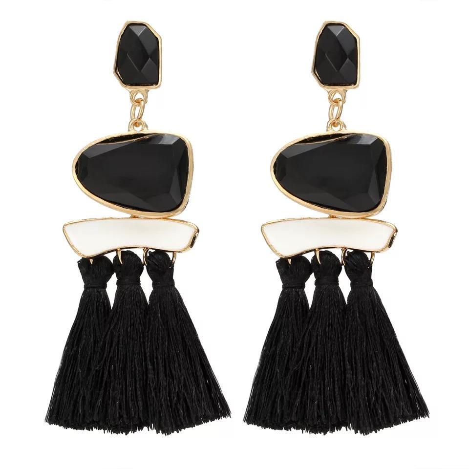 Trend Boho Vintage Statement Jewelry Ethnic Fringe Earrings Pendientes Mujer Moda Long Tassel Earring For Xmas Party