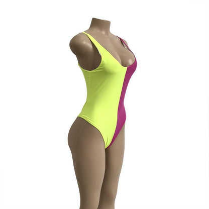 Color Block Bikini Swimsuit