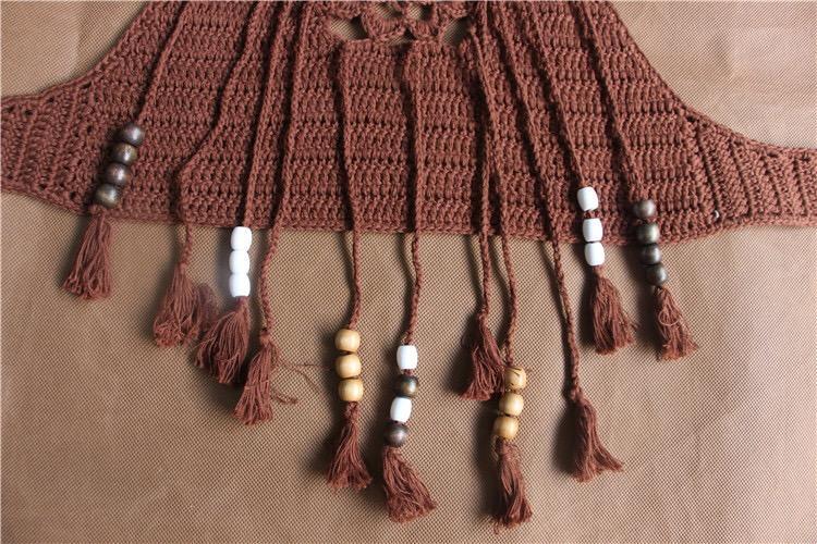 2018 Beach New Style Bikini Top Tassel Swimsuit Knit Wrapped Bikini Suit