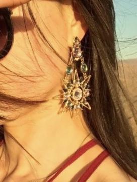 1 Pair Sun & Moon Earring Fashion Fringed Bohemia Jewelry For Party