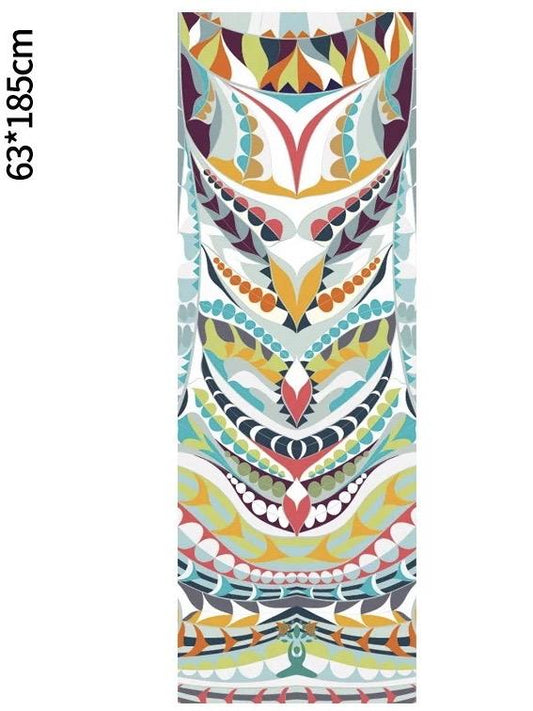 Portable Printed Yoga Towel Non-Slip Design Supports Custom Pattern Design Digital Printed Yoga Towel Yoga Mat 12