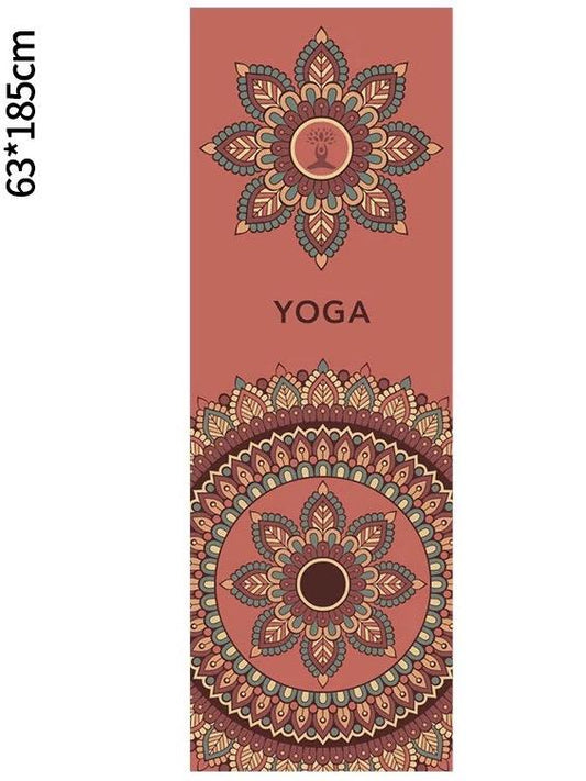 Portable Printed Yoga Towel Non-Slip Design Supports Custom Pattern Design Digital Printed Yoga Towel Yoga Mat 56
