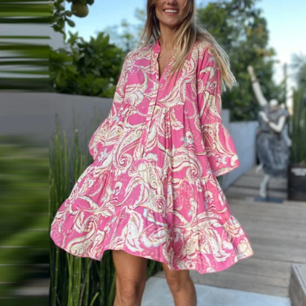 Ladies Summer Sexy Dress For Women Clothing 2023 Summer Floral Skirt Casual Beach Sundress Dresses Female Mini Dresses Vestido