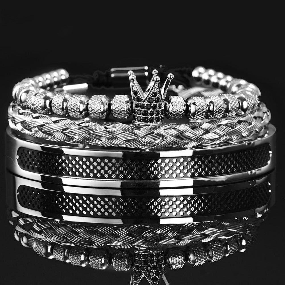 North Royal Stainless Steel Braided Bracelet