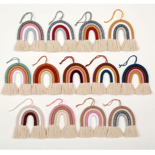 Rainbow Wall Hanging Decorative Colored For Boho Home Decor, Party Supplies, Baby Shower, Nursey Dorm Room