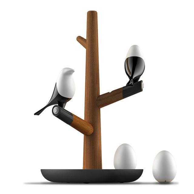 Magpie Bird Usb Charger Night Light Intelligent Vibration Induction Led Desk Lamp Small Eggs Led Light Home Decor Lamp Gifts