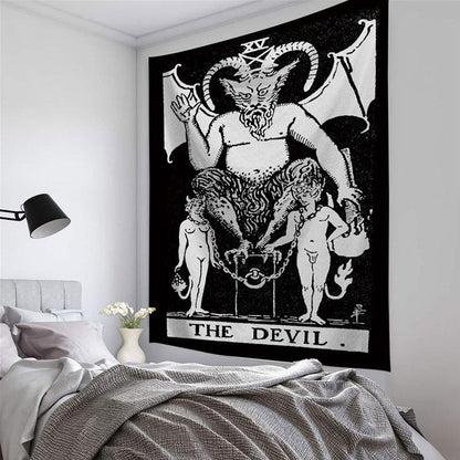 Mandala Tapestry Tarot Card  Wall Hanging Astrology Divination Witchcraft Room Decor Bedspread Throw Cover Sun Moon Wall Decor