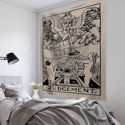 Mandala Tapestry Tarot Card  Wall Hanging Astrology Divination Witchcraft Room Decor Bedspread Throw Cover Sun Moon Wall Decor