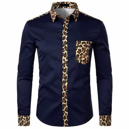 Sky Madrid Leopard Button-Up Shirt