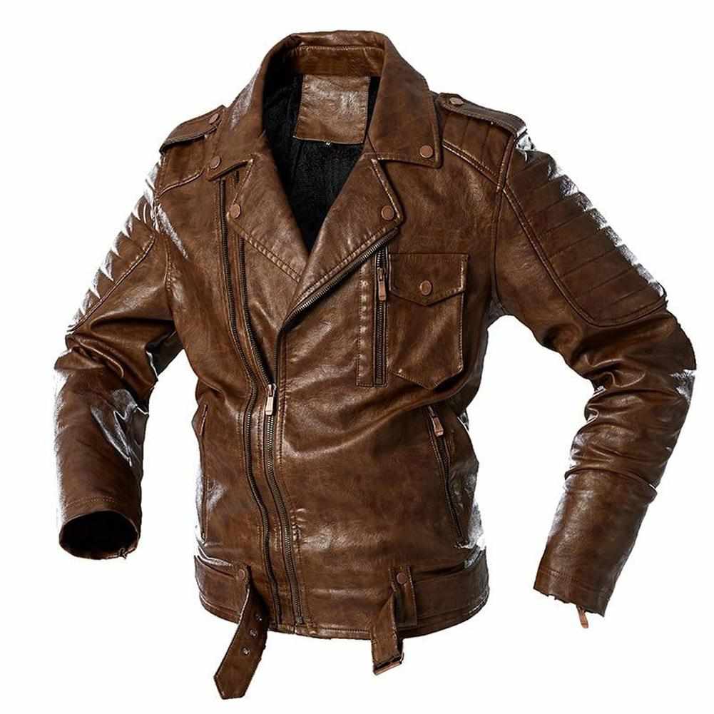 Saint Morris Leather Biker Jacket