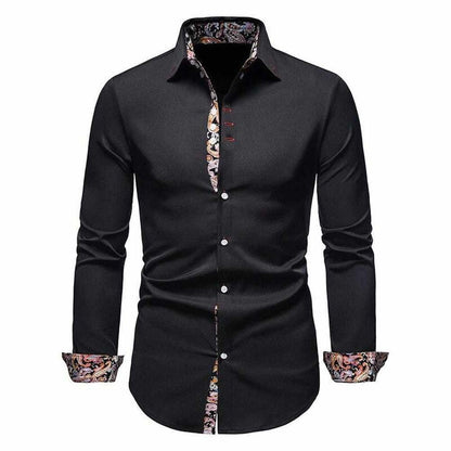 Sky Madrid Slim Paisley Long-Sleeve Shirt