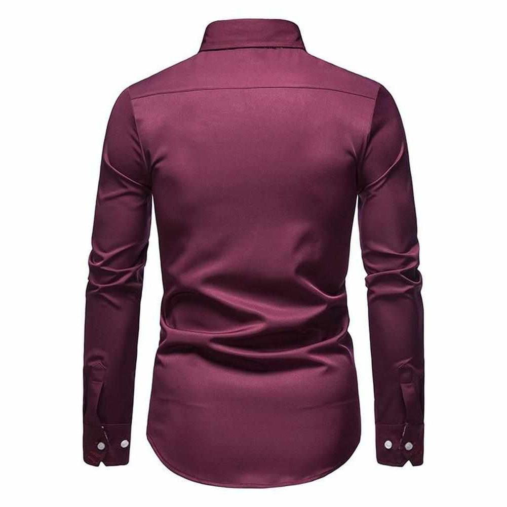 Sky Madrid Slim Paisley Long-Sleeve Shirt