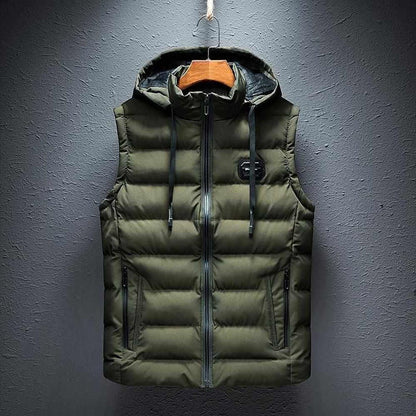 Sky Madrid Hooded Pocket Vest