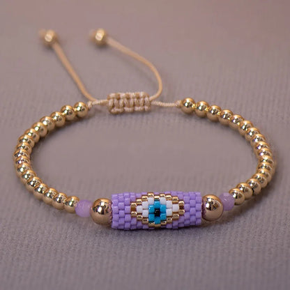 Woven Evil Eye Bracelet Handmade Bohemian Bead Ladies Boho Style Summer Pink For Women Fashion Jewelry Men Ibiza Personalized Braided Rvs Colored Thread Aesthetic Lgbt Turkish Lucky Protection Against Gift