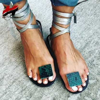 Nude Straps Rome Sandals Women Flat Sandals  Women'S Shoes