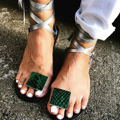 Nude Straps Rome Sandals Women Flat Sandals  Women'S Shoes