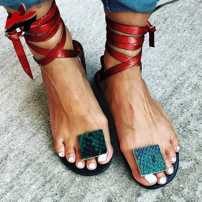 Nude Straps Rome Sandals Women Flat Sandals  Women'S Shoes