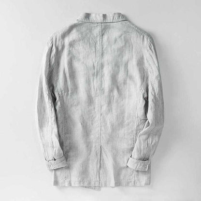 Sky Madrid Linen Pocket Blazer