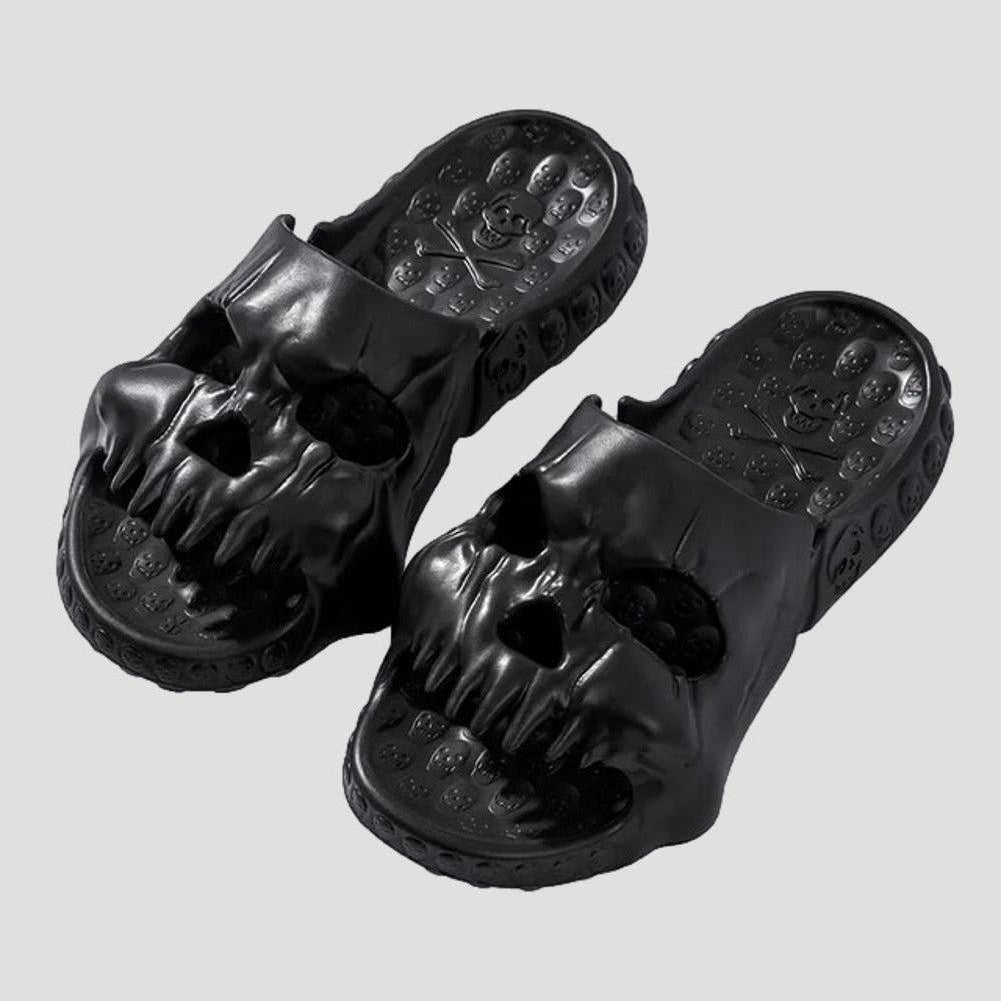 North Royal Draven Skull Slippers