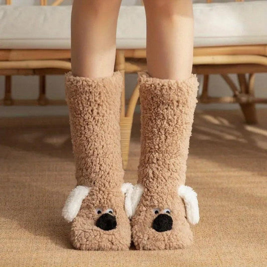 North Royal Greeley Dog Ears Plush Warm Socks
