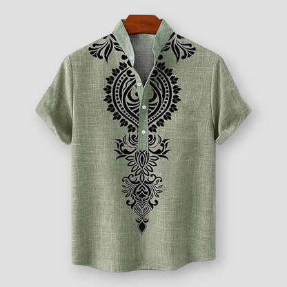 North Royal Groton Ethnic Short Sleeve Shirt