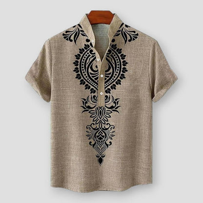 North Royal Groton Ethnic Short Sleeve Shirt