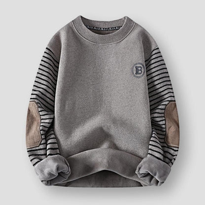 North Royal Striped Fleece Pullover