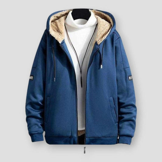 North Royal Wool Zipper Hoodie